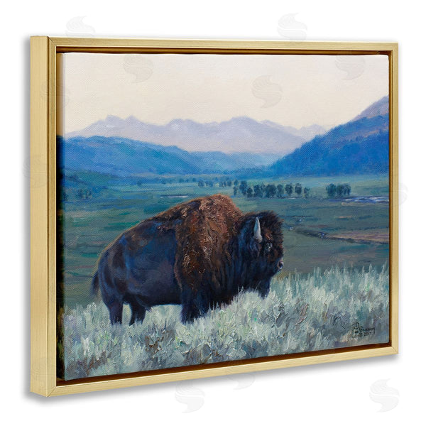 Stupell Industries David Graham | Bison And Country Mountains