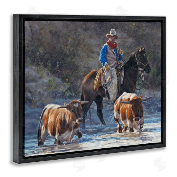 Stupell Industries David Graham | Cowboy Crossing River