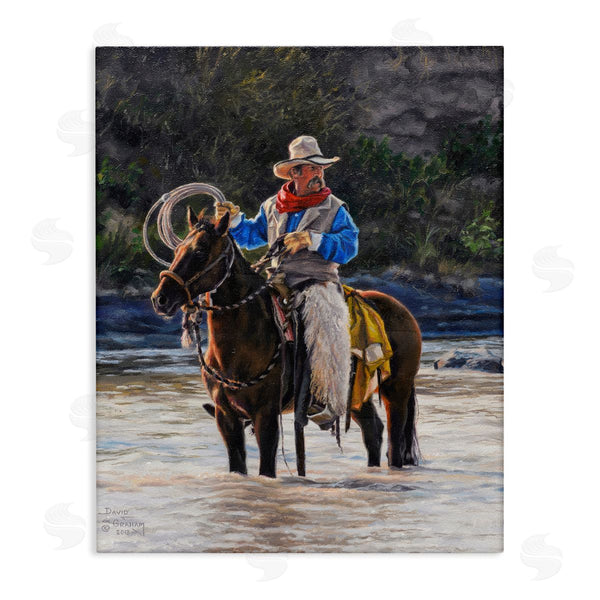 stupell industries David Graham | Cowboy & River Passage Wall Art