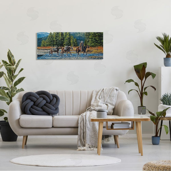 Stupell Industries David Graham | Crossing River Cowboy Landscape Wall Art
