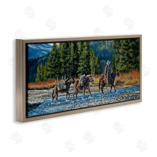 Stupell Industries David Graham | Crossing River Cowboy Landscape Wall Art