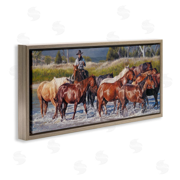 Stupell Industries David Graham | Crossing The Remuda Wall Art