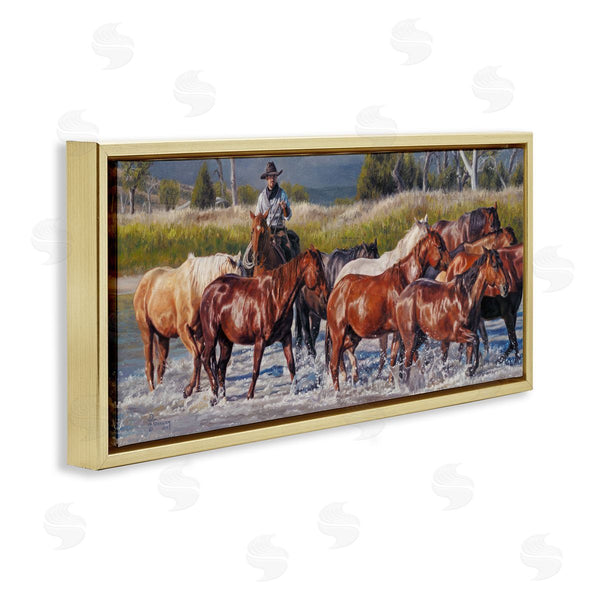 Stupell Industries David Graham | Crossing The Remuda Wall Art