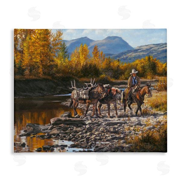 stupell industries David Graham | Down From High Country Cowboy Wall Art
