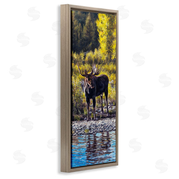 Stupell Industries David Graham | Early Summer Moose At Lake Wall Art
