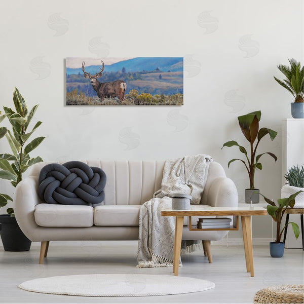 Stupell Industries David Graham | Elk Wildlife Mountain Landscape Wall Art