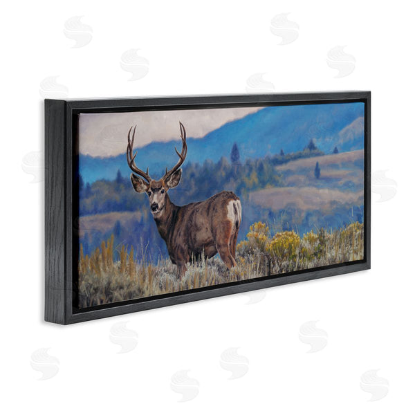 Stupell Industries David Graham | Elk Wildlife Mountain Landscape Wall Art