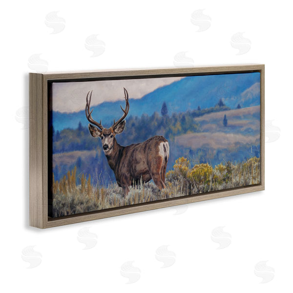 Stupell Industries David Graham | Elk Wildlife Mountain Landscape Wall Art