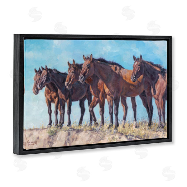 Stupell Industries David Graham | Horse Herd Overlooking Desert