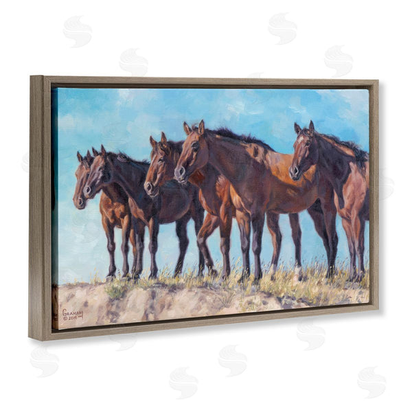 Stupell Industries David Graham | Horse Herd Overlooking Desert