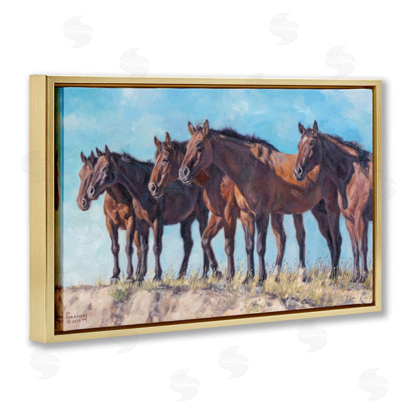 Stupell Industries David Graham | Horse Herd Overlooking Desert
