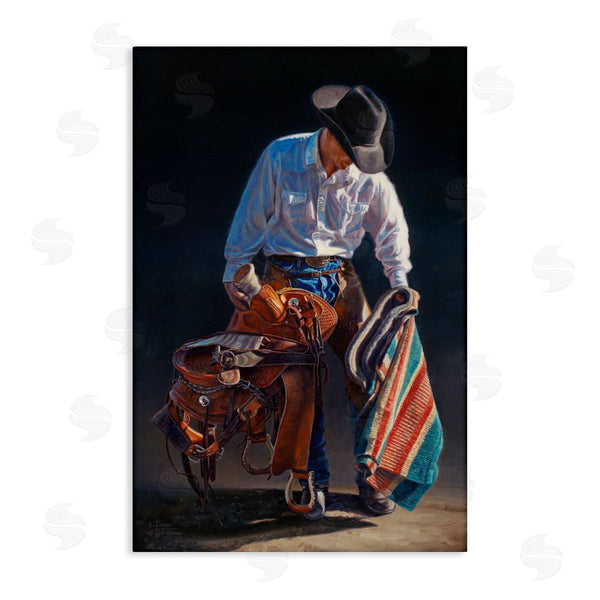 stupell industries David Graham | Stoic Cowboy and Saddle