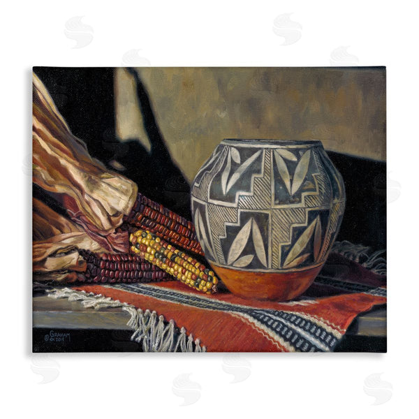 stupell industries David Graham | Traditional Corn Harvest Native Pottery