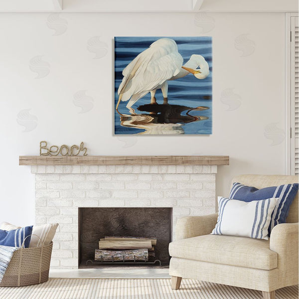 Stupell Industries David Kiehm | Crane Bird Preening Wall Art