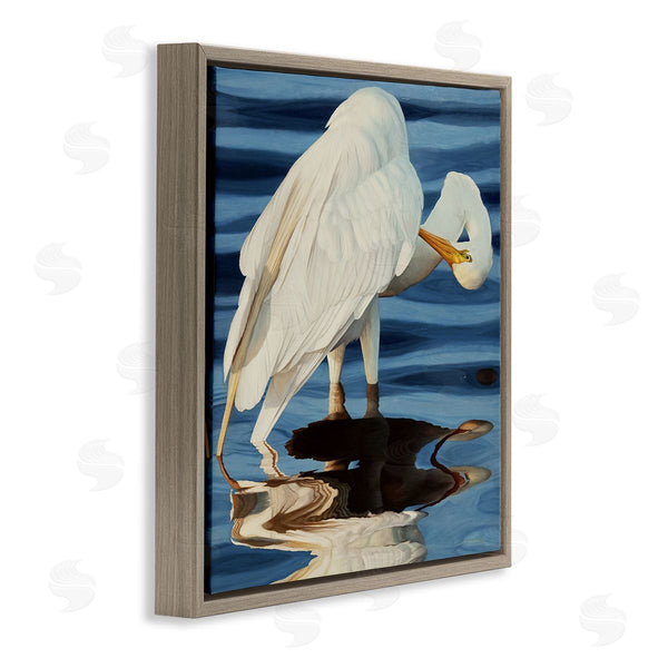 Stupell Industries David Kiehm | Crane Bird Preening Wall Art