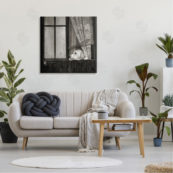 Stupell Industries David Lorenz | Labrador Dog Farmhouse Barn Door Wall Art