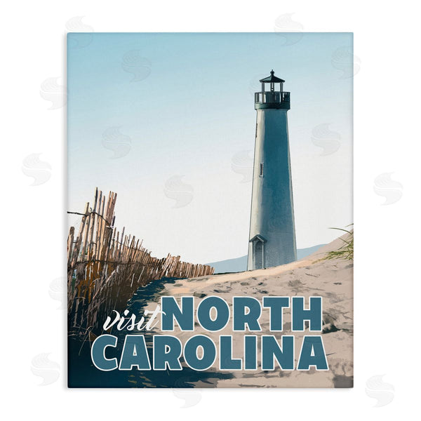 stupell industries David Owens Illustration | Visit North Carolina Beach Lighthouse Seaside Sand Wall Art