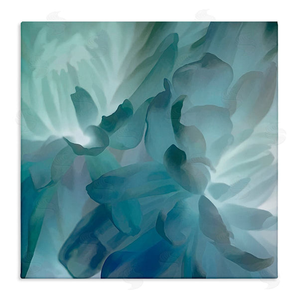 stupell industries David Pollard | Blue Flower Petal Abstraction Cool Tone Florals Wall Art