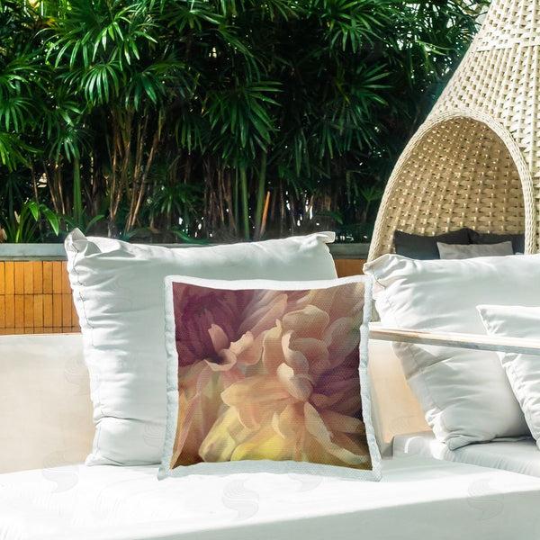 Stupell Industries David Pollard | Curling Dahlia Petals Printed Throw Pillow