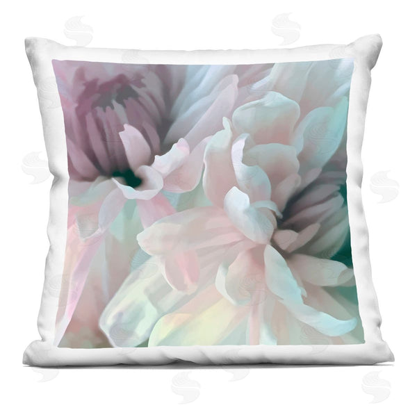 stupell industries David Pollard | Pink Floral Petal Study Blush Tone Flowers Printed Throw Pillow
