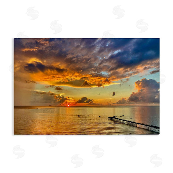 stupell industries David Stahl | Sunset and Ocean Clouds