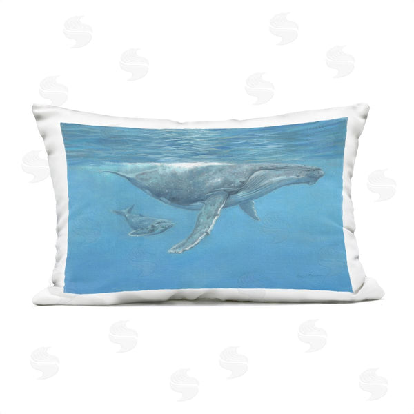 Stupell Industries David Stribbling | Humpback Whale Underwater Printed Throw Pillow