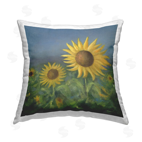 stupell industries David Swanagin | Blooming Sunflower Meadow Printed Throw Pillow