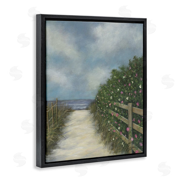 Stupell Industries David Swanagin | Floral Lined Beach Path