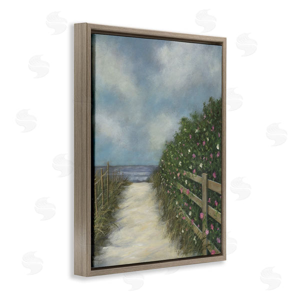 Stupell Industries David Swanagin | Floral Lined Beach Path