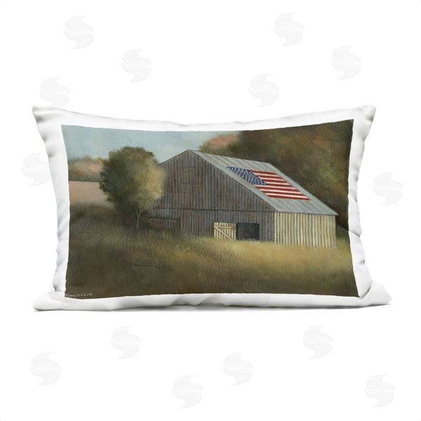 Stupell Industries David Swanagin | Peaceful Americana Barn Printed Throw Pillow