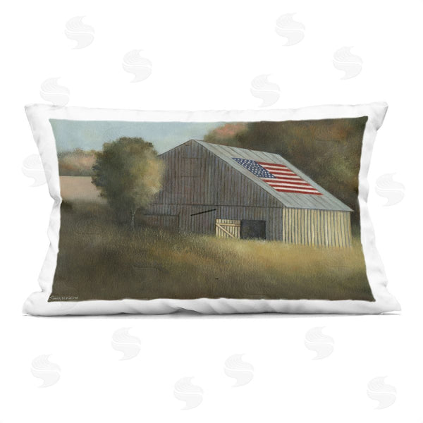 stupell industries David Swanagin | Peaceful Americana Barn Printed Throw Pillow