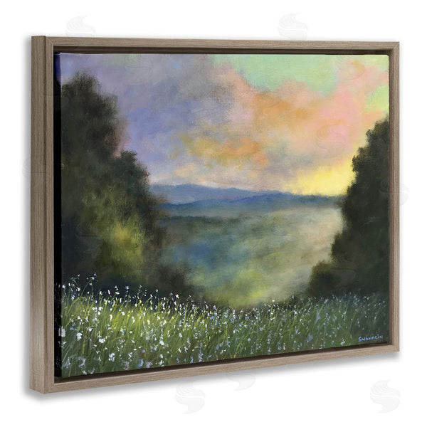 Stupell Industries David Swanagin | Sunset Over Pastoral Meadow
