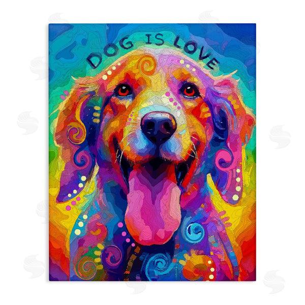 stupell industries Dean Russo- Evolution Collection | Dog Is Love Swirled Pattern Wall Art