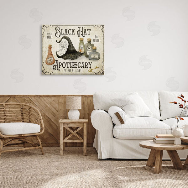 Stupell Industries Deane Beesley | Black Hat Apothecary Potions Wall Art