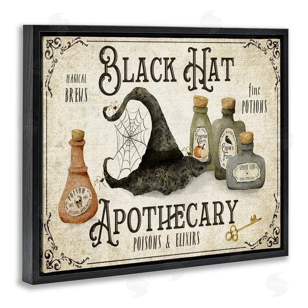 Stupell Industries Deane Beesley | Black Hat Apothecary Potions Wall Art