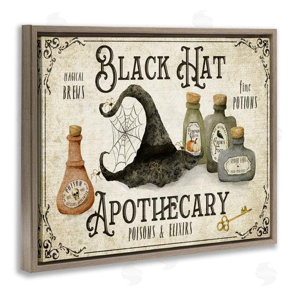 Stupell Industries Deane Beesley | Black Hat Apothecary Potions Wall Art