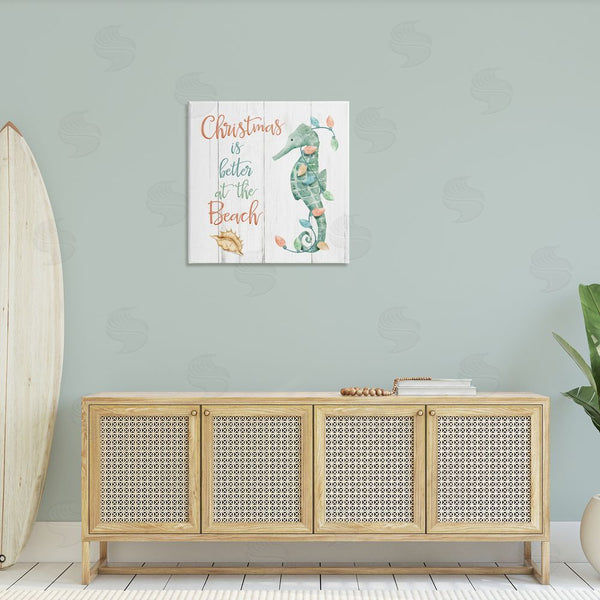 Stupell Industries Deane Beesley | Christmas Better At Beach Wall Art
