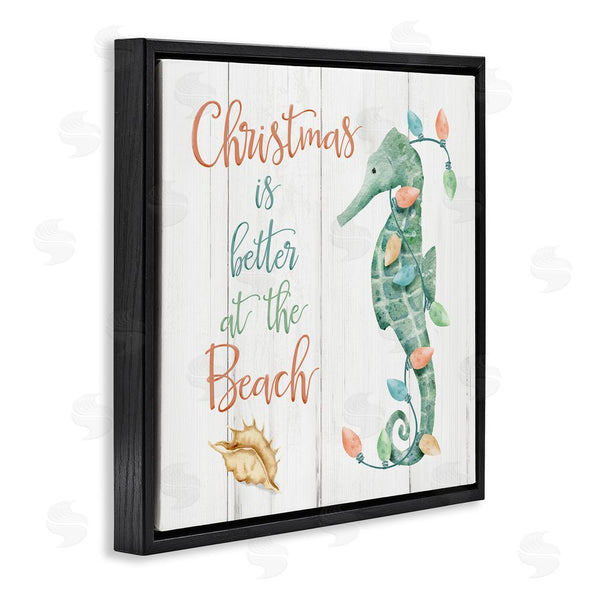 Stupell Industries Deane Beesley | Christmas Better At Beach Wall Art