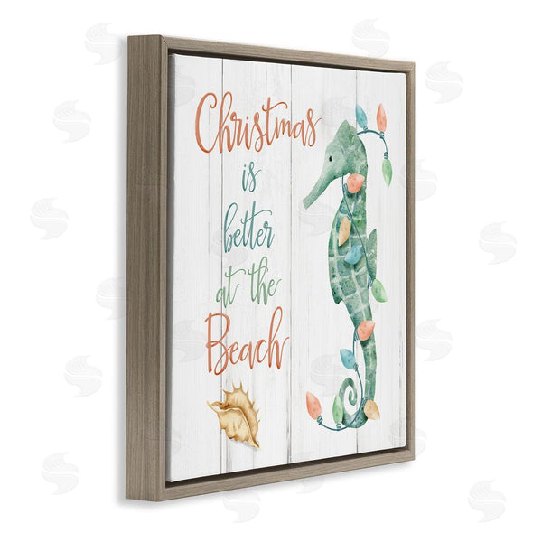 Stupell Industries Deane Beesley | Christmas Better At Beach Wall Art