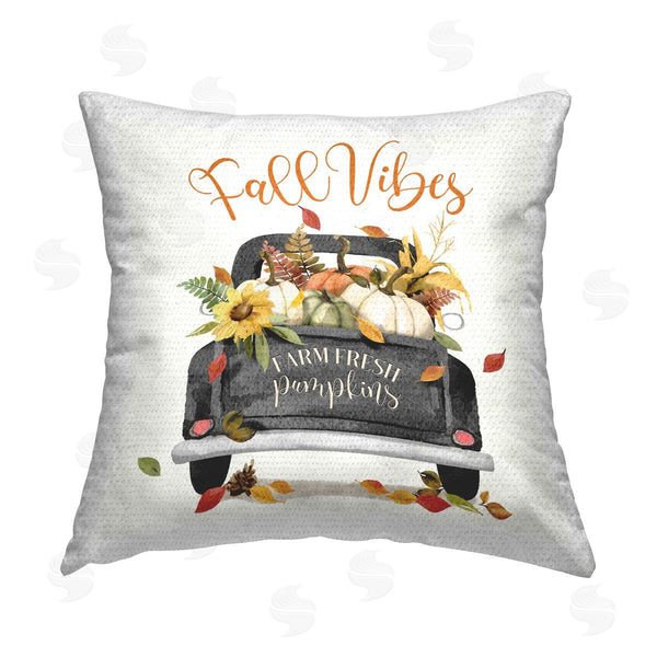 Stupell Industries Deane Beesley | Fall Vibes Truck Printed Throw Pillow