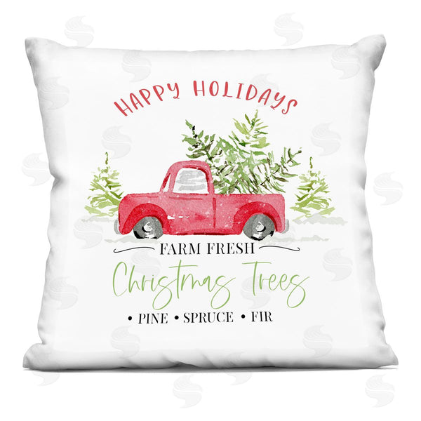 stupell industries Deane Beesley | Farm Fresh Christmas Trees Holiday Printed Throw Pillow
