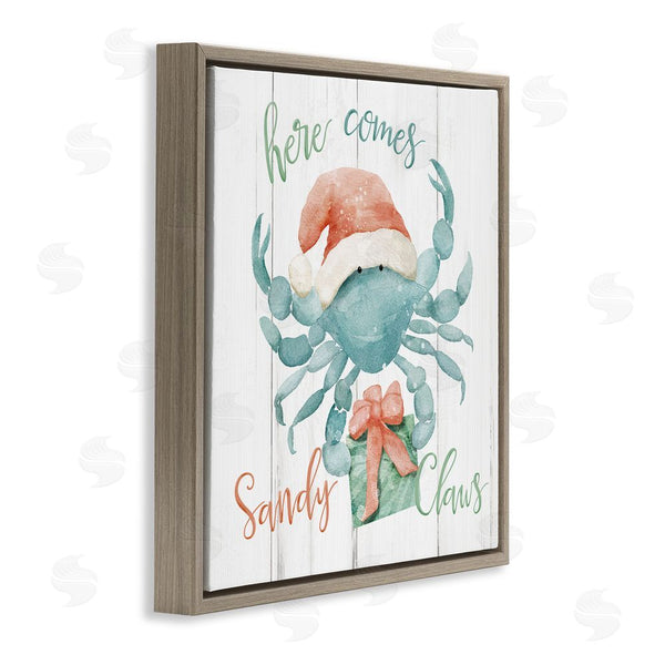 Stupell Industries Deane Beesley | Nautical Sandy Claws Crab Wall Art