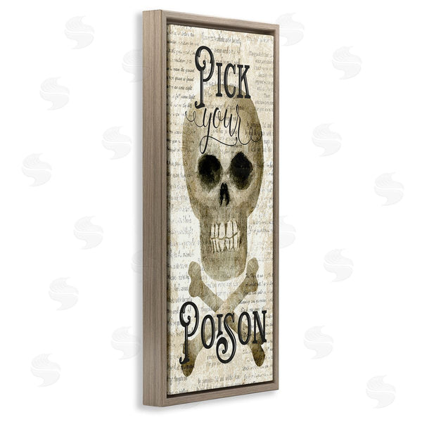 Stupell Industries Deane Beesley | Pick Your Poison Skull Wall Art
