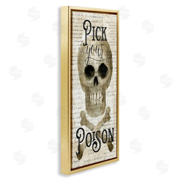 Stupell Industries Deane Beesley | Pick Your Poison Skull Wall Art