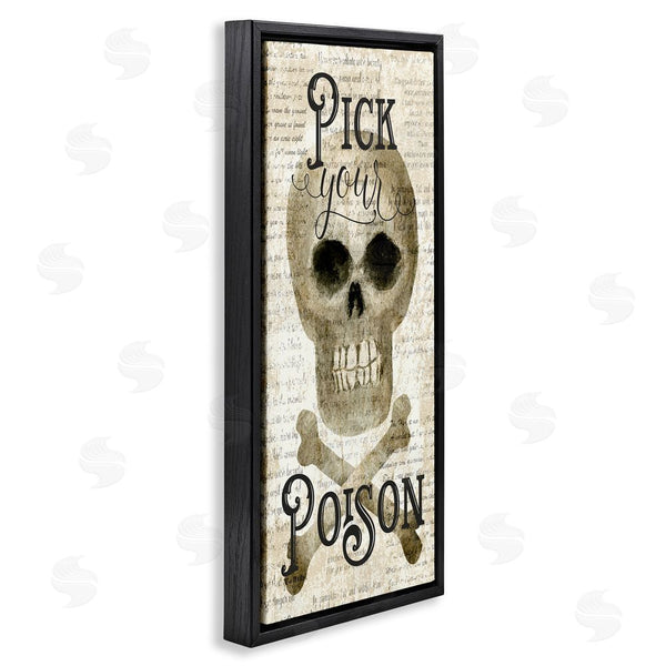 Stupell Industries Deane Beesley | Pick Your Poison Skull Wall Art