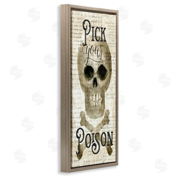 Stupell Industries Deane Beesley | Pick Your Poison Skull Wall Art