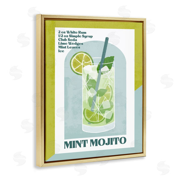 Stupell Industries Deane Beesley | Retro Mint Mojito Recipe