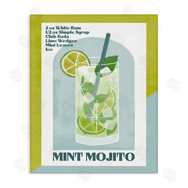 stupell industries Deane Beesley | Retro Mint Mojito Recipe