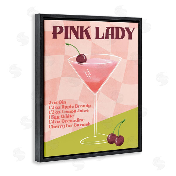Stupell Industries Deane Beesley | Retro Pink Lady Recipe