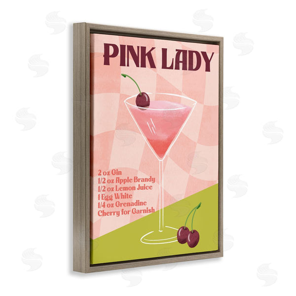 Stupell Industries Deane Beesley | Retro Pink Lady Recipe